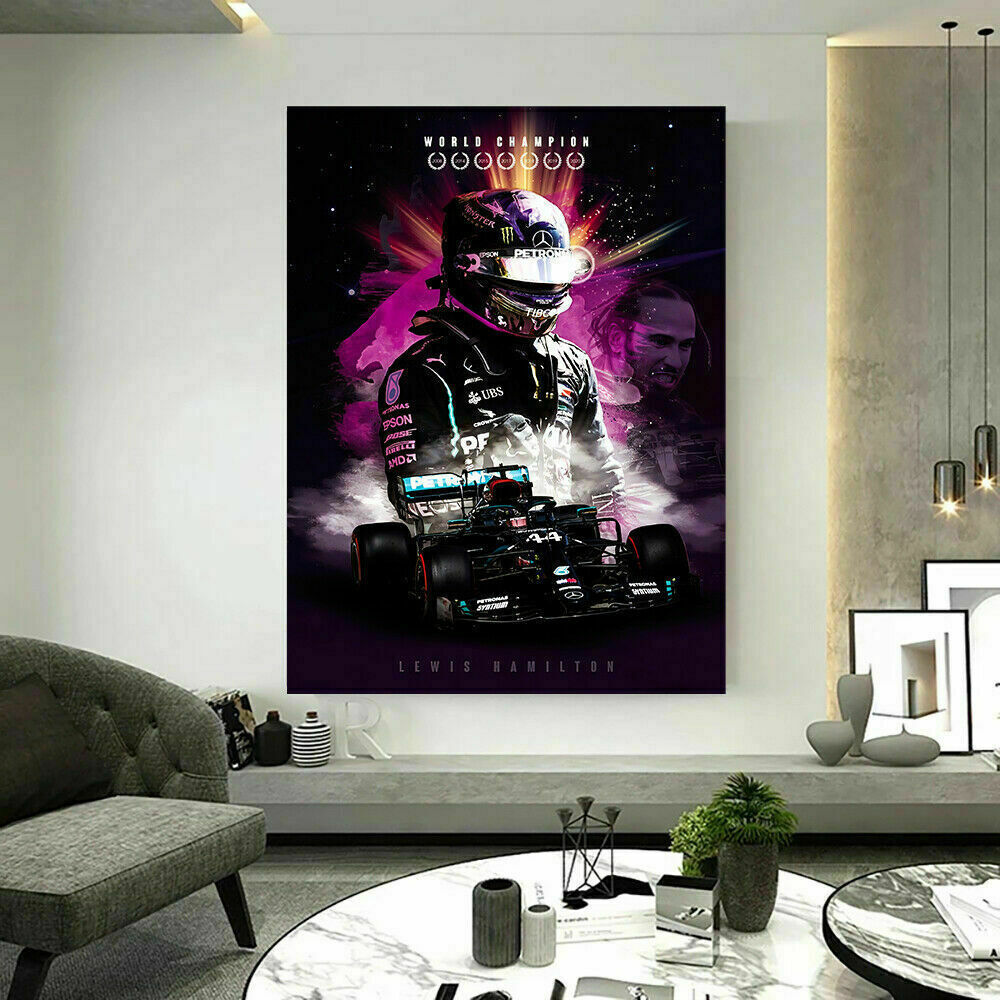 Leinwand F1 Formel1 Lewis Hamilton Bilder Wandbilder - Hochwertiger Ku –  Magic Canvas Art | Poster