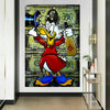 Leinwand Dagobert Geld Money Bilder Wandbilder - Hochwertiger Kunstdruck A4003
