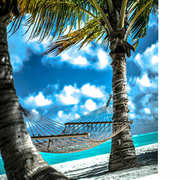 Leinwand Traumurlaub  Palmen Strand Urlaub Relax Bilder-Hochwertiger Kunstdruck A3039