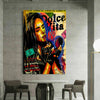 Pop Art Leinwand Frauen Lifestyle Bilder Wandbilder - Hochwertiger Kunstdruck B8142