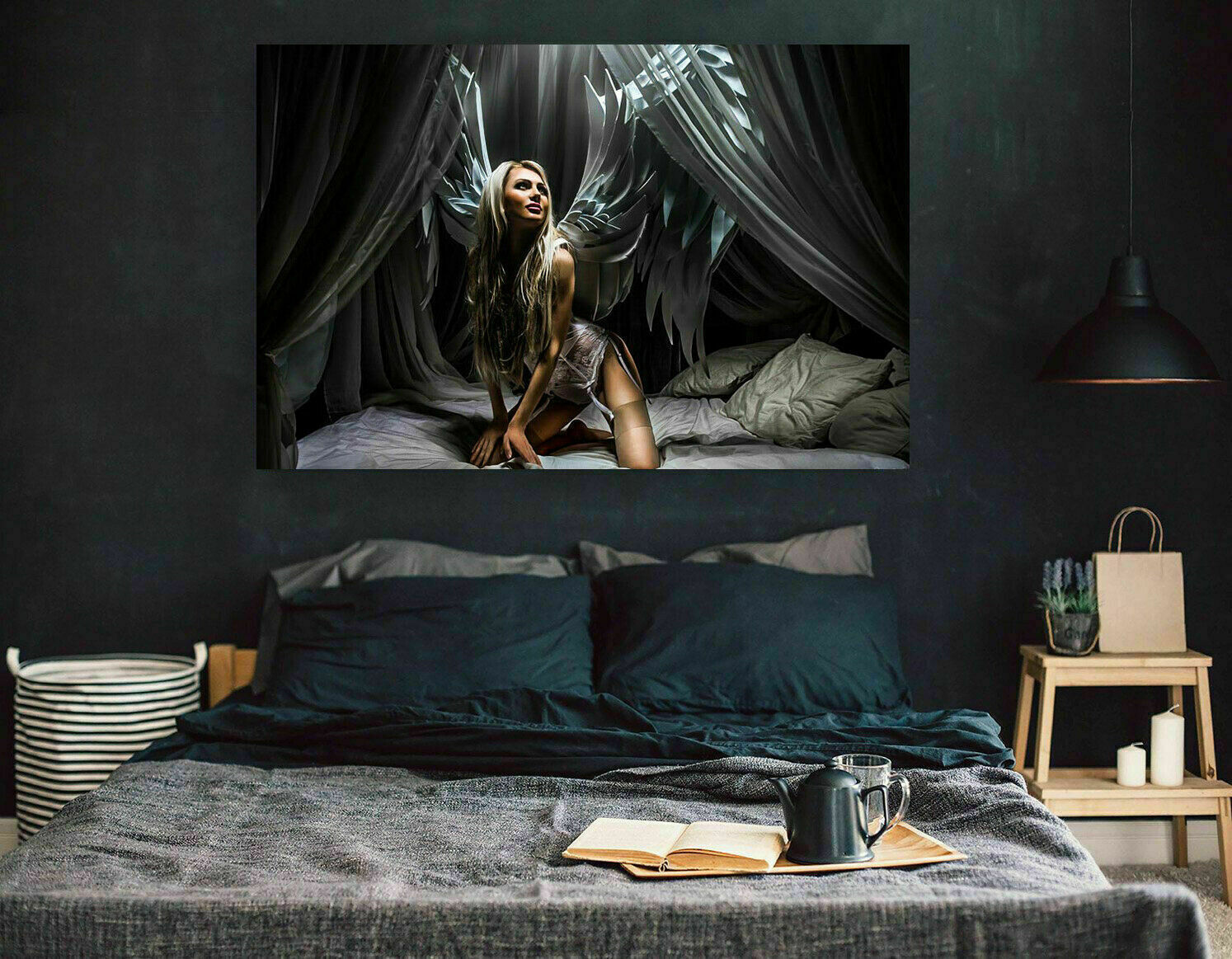 image.title Leinwand Engel Erotik Schlafzimmer Bilder Wandbilder - Hochwertiger Ku Leinwandbilder Schlafzimmer