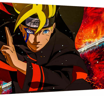 Naruto Anime Boruto Leinwand Bilder Wandbilder - Hochwertiger Kunstdruck A3718
