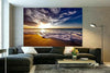 MagicCanvasArt Strand Sandmeer  Reisen Travel Bilder - Hochwertiger Kunstdruck A3099