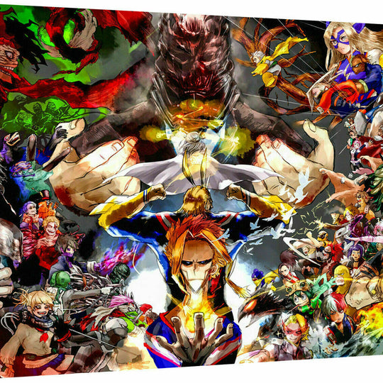 Leinwand Bilder Wandbilder My Hero Academy MHA Anime - Hochwertiger Kunstdruck A3386