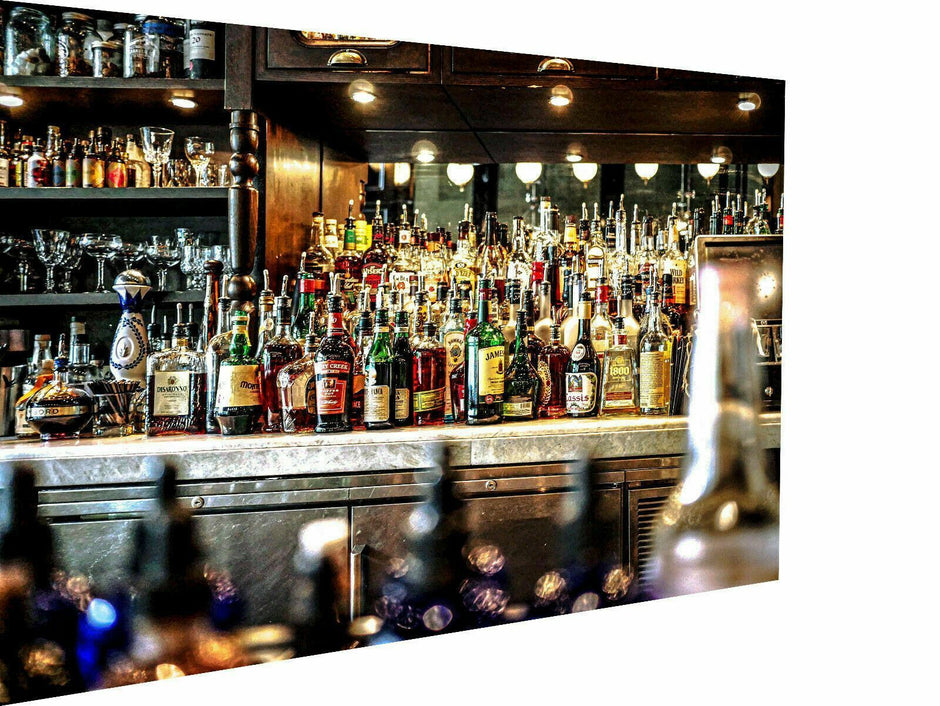 Leinwand Bar Barkeeper Restarant Party Alkohol Bilder - Hochwertiger Kunstdruck A3025