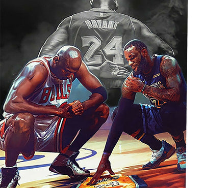 Sport Basketball Kobe Bryan tLeinwand Bilder Wandbilder -Hochwertiger Kunstdruck B8301