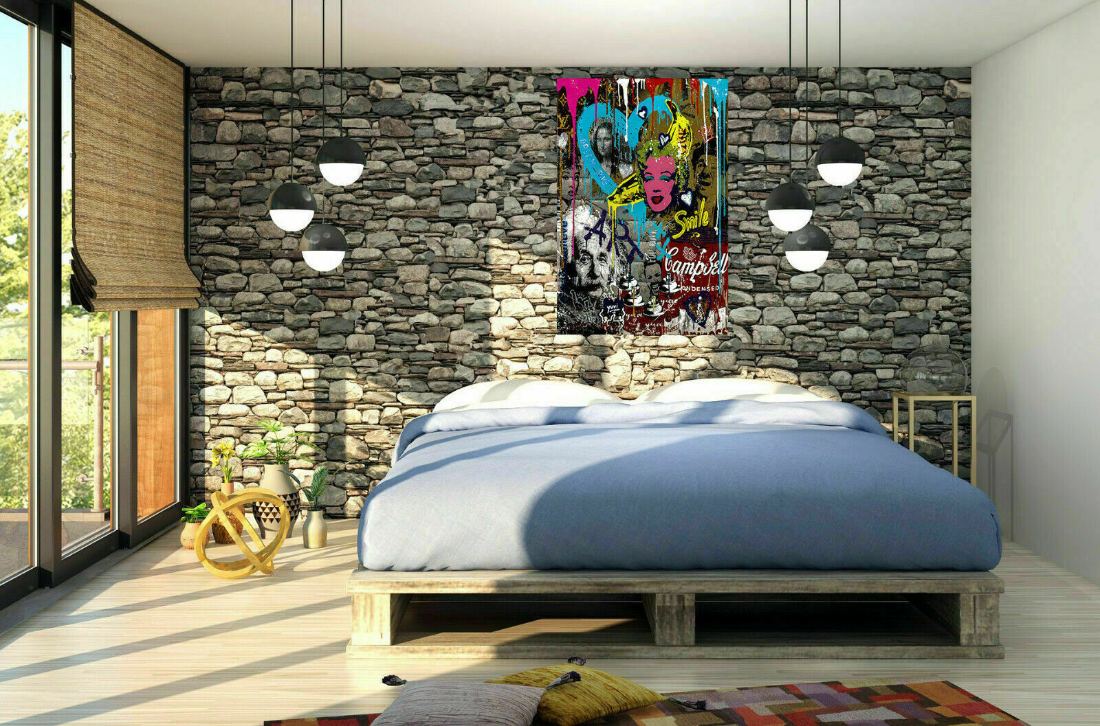 Pop Art Leinwand Kunst Art Bilder Wandbilder - Hochwertiger Kunstdruck B8057