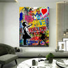 Pop Art follow your dreams Leinwand Bilder Wandbilder - Hochwertiger Kunstdruck B8163