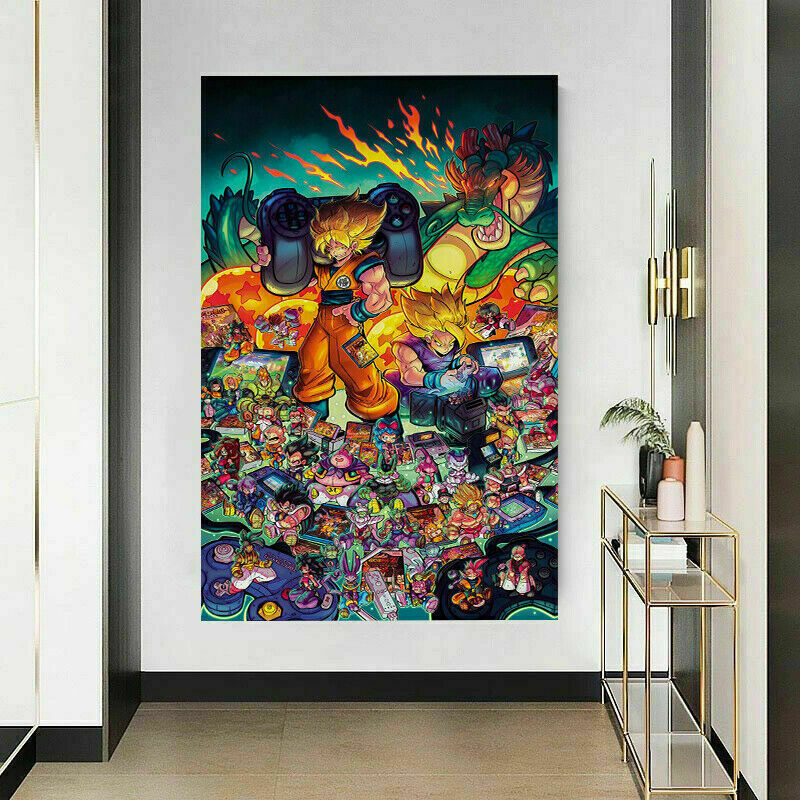 Pop Art Dragon Ball Z Anime Leinwand Bilder Wandbilder - Hochwertiger Kunstdruck P5403