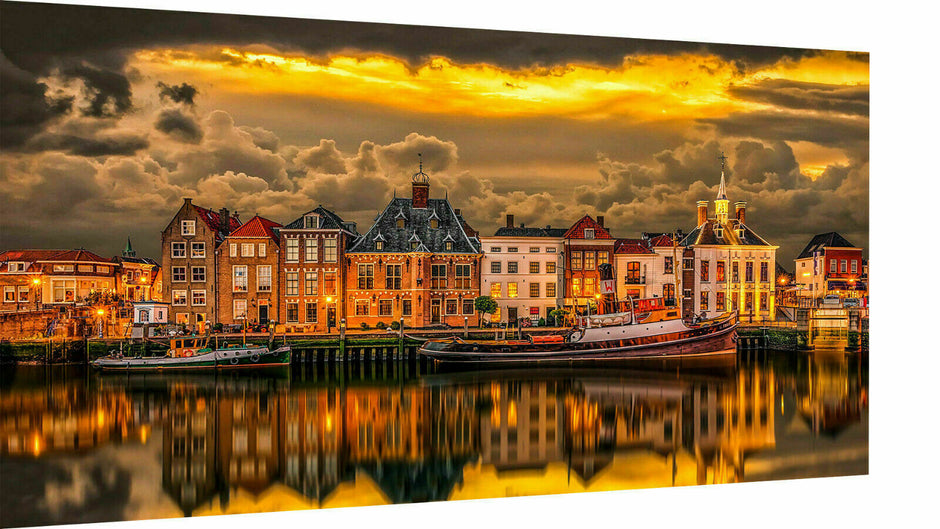 Leinwand Skyline Amsterdam Europa Niederlande Bilder Wandbilder A3641