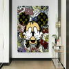 Pop Art Micky Maus Funny Leinwand Bilder Wandbilder - Hochwertiger Kunstdruck B8300