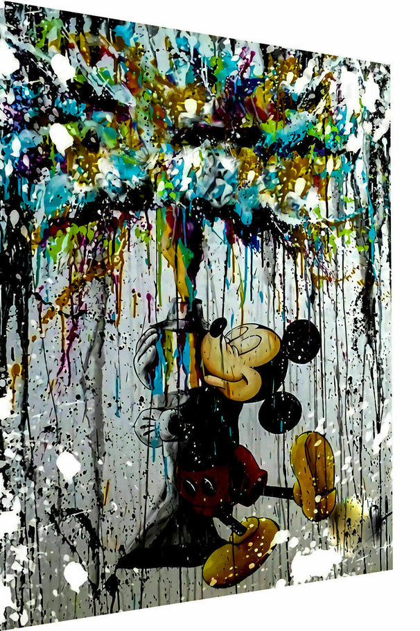 Pop Art Micky Maus Leinwand Bilder Wandbilder - Hochwertiger Kunstdruck B8002