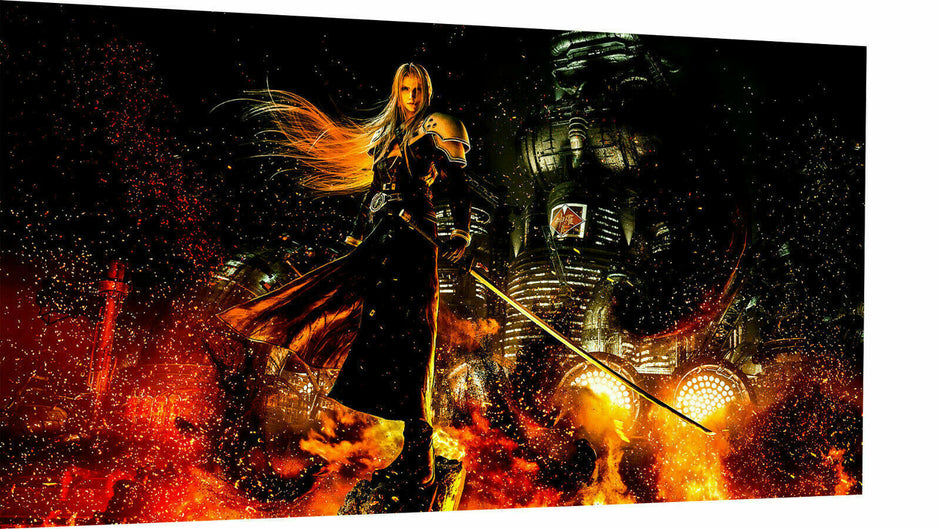 Leinwand Sephiroth Final Fantasy Bilder Wandbilder - Hochwertiger Kunstdruck A3490