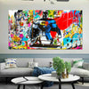 Pop Art Batman Hero Held Leinwand Bilder Wandbilder - Hochwertiger Kunstdruck B8172