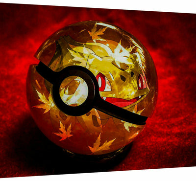 Leinwand Pokemon Pokeball  Bilder Wandbilder - Hochwertiger Kunstdruck A3485