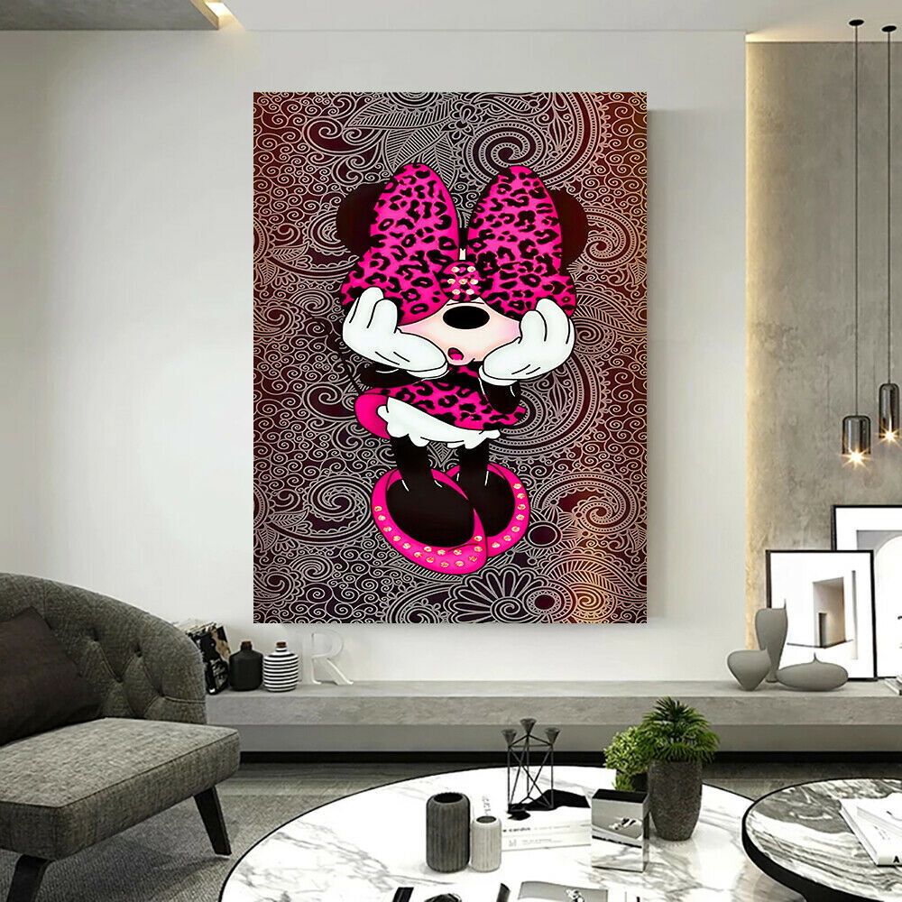 Leinwand Pop Art Minnie Maus Bilder Wandbilder - Hochwertiger Kunstdruck B8178