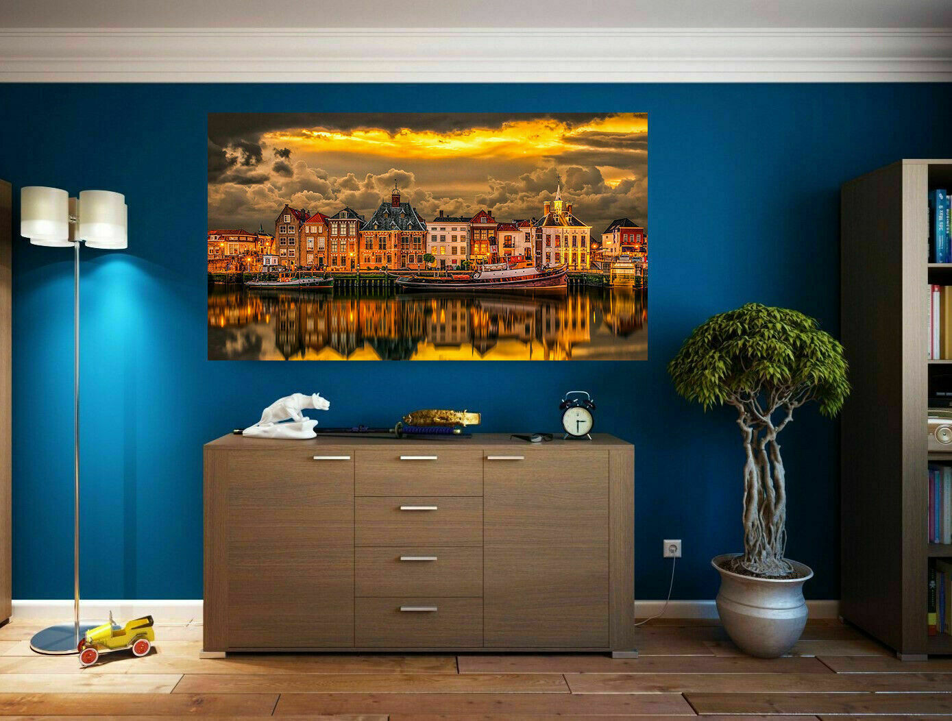 Leinwand Skyline Amsterdam Europa Niederlande Bilder Wandbilder A3641