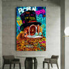 Pop Art Geld Money Leinwand Bilder Wandbilder - Hochwertiger Kunstdruck B8128