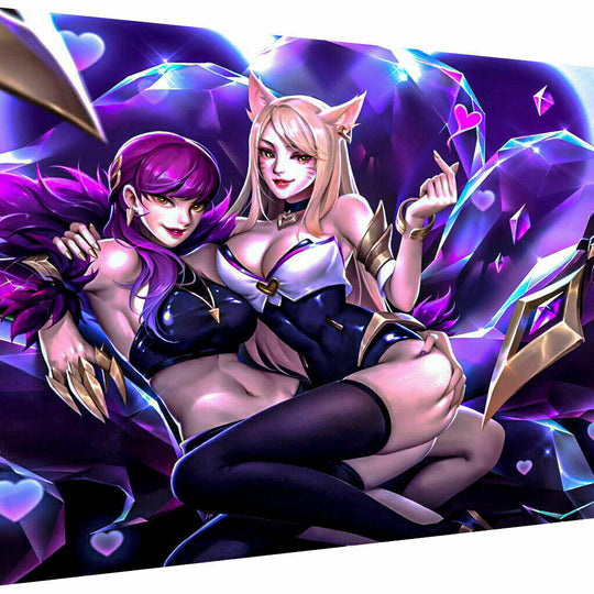 Leinwand Bilder Wandbilder LOL KDA Ahri Eve Games - Hochwertiger Kunstdruck A3177