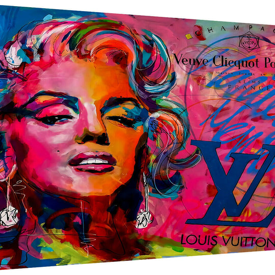 Abstrakt Marilyn Monroe Leinwand Bilder Wandbilder - Hochwertiger Kunstdruck B8050