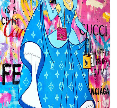 Leinwand Bilder Aschenputtel  Pop Art Wandbilder - Hochwertiger Kunstdruck B8210