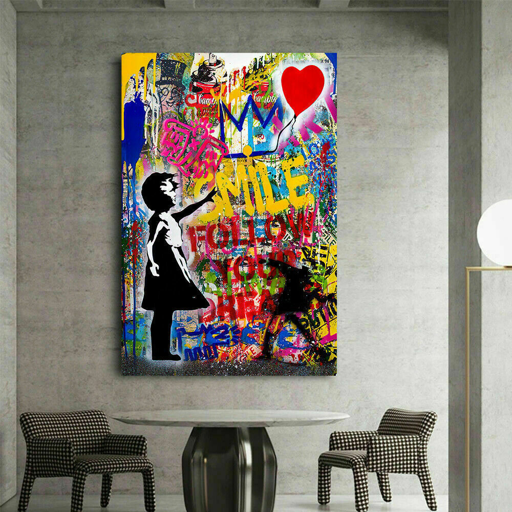 Pop Art follow your dreams Leinwand Bilder Wandbilder - Hochwertiger Kunstdruck B8163