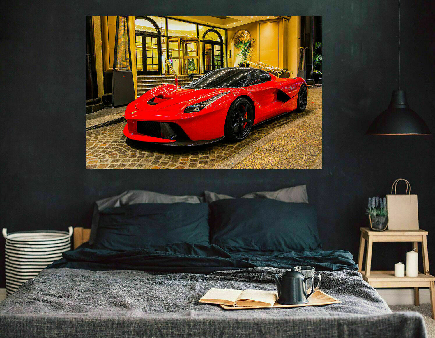 Leinwand Ferrari Luxus Autos Bilder Wandbilder - Hochwertiger Kunstdruck A3776