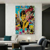 Pop Art Audrey Hepburn Leinwand Bilder Wandbilder - Hochwertiger Kunstdruck B8061