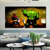 Pop Art FunnyHulk Leinwand Bilder Wandbilder - Hochwertiger Kunstdruck B8016