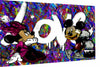 Pop Art Micky Maus Love Leinwand Bilder Wandbilder - Hochwertiger Kunstdruck B8008