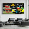 Leinwand Pop Art Kunst Mr. Monopoly Bilder Wandbilder - Hochwertiger Kunstdruck A4000