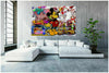 Pop Art Micky Maus Graffiti Leinwand Bilder Wandbilder - Hochwertiger Kunstdruck B8169