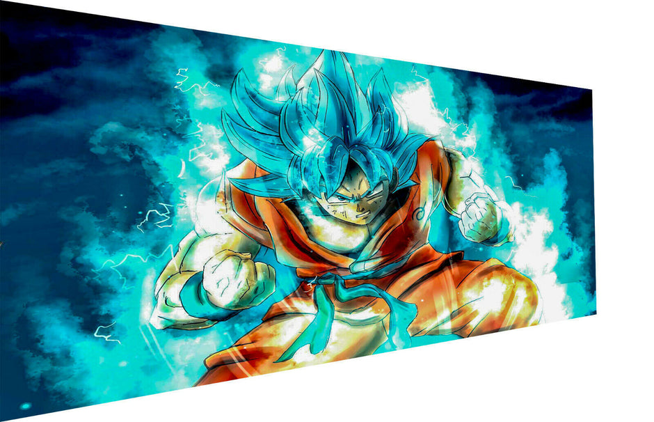 Leinwand Anime Dragon Ball Goku SSJ God SSJ Wandbilder-Hochwertiger Kunstdruck P5203