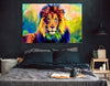 Leinwand Abstrakt Löwe Lion Tiere Bilder Wandbilder - Hochwertiger Kunstdruck A3625