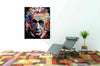 Leinwand Pop Art Albert Einstein Bilder Wandbilder - Hochwertiger Kunstdruck B8305