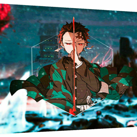 Leinwand Animies demon slayer Bilder Wandbilder - Hochwertiger Kunstdruck P5049