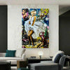 Pop Art Marilyn Monroe Leinwand Bilder Wandbilder - Hochwertiger Kunstdruck B8066