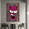 Leinwand Pop Art Minnie Maus Bilder Wandbilder - Hochwertiger Kunstdruck B8178