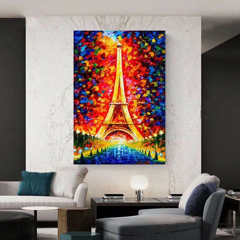 Kunst Art – Wandbilder Eifelturm - Kunstd Hochwertiger Canvas Bilder Magic Leinwand Paris