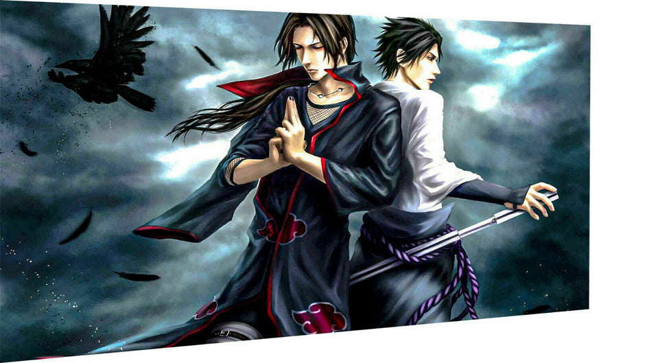 Leinwand Bilder Wandbilder Naruto Sasuke Itachi Anime - Hochwertiger Kunstdruck A3162