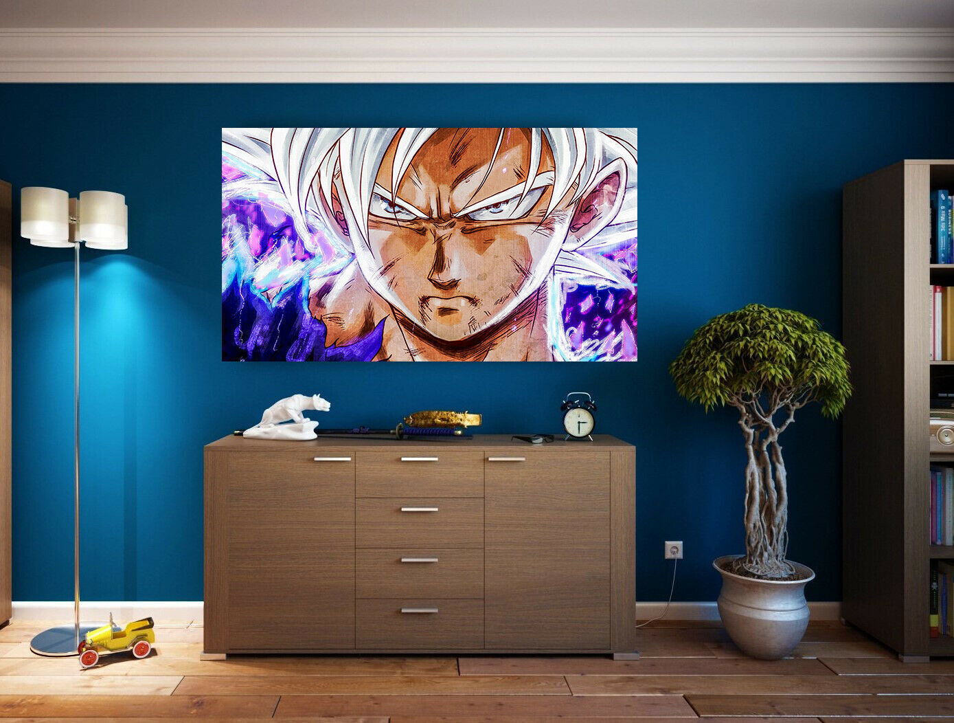 Leinwand Anime DBZ Son Goku Bilder Wandbilder - Hochwertiger Kunstdruck A3754